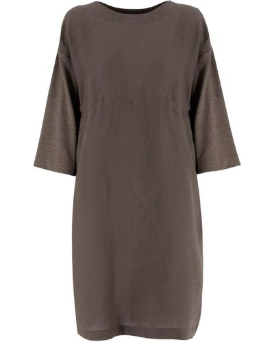 Le Tricot Perugia Dress - Brown