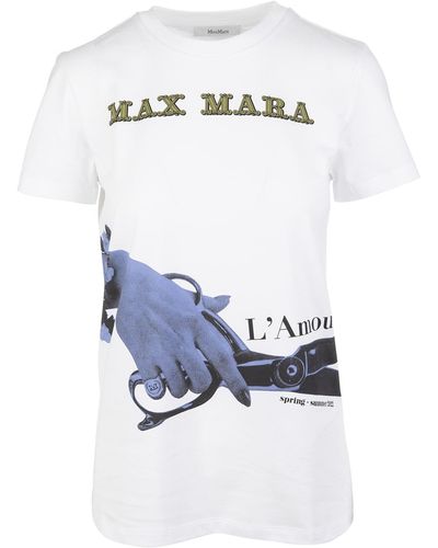 Max Mara veggia - Cotton Jersey T-shirt - White