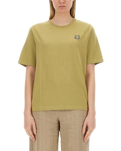 Maison Kitsuné "Fox Head" T-Shirt - Green