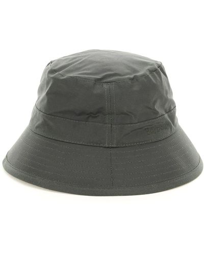 Barbour Waxed Bucket Hat - Gray