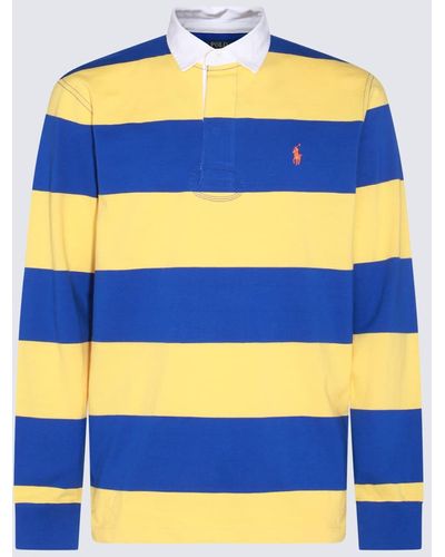 Ralph Lauren Yellow And Blue Cotton Polo Shirt