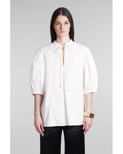 Chloé Blouse In White Cotton