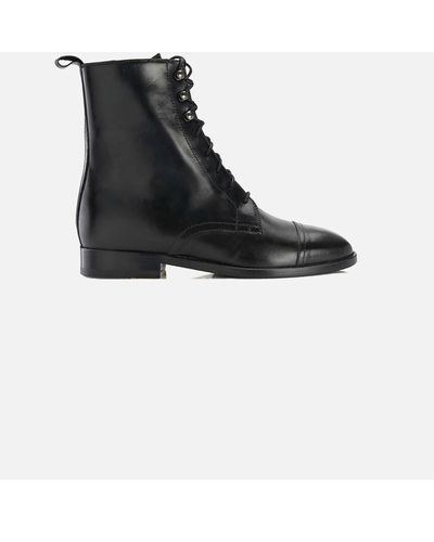 CB Made In Italy Leather Boots Eva - Black