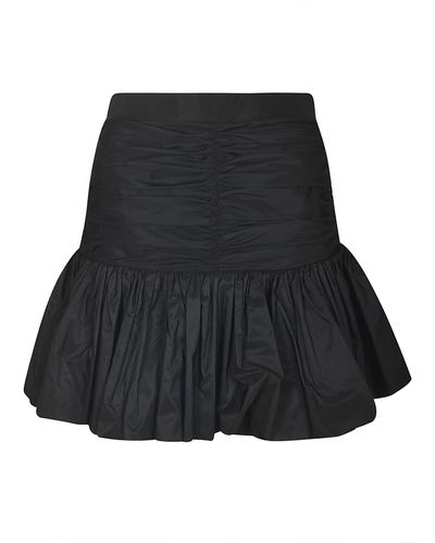 Patou Ruffle Mini Skirt - Black