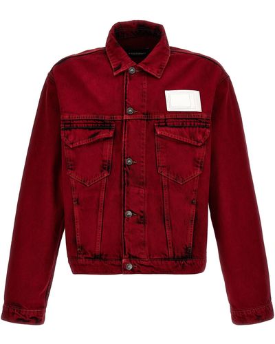 A_COLD_WALL* 'Strand Trucker' Jacket - Red
