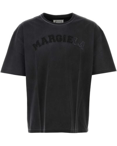 Maison Margiela Dark Cotton Oversize T-Shirt - Black