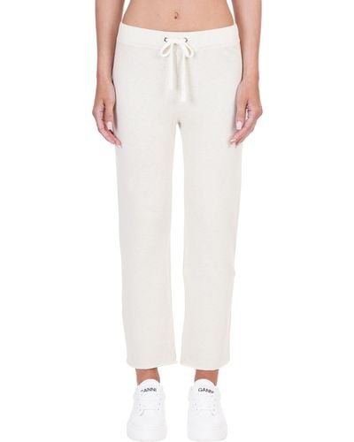 James Perse Trousers In Cotton - Natural