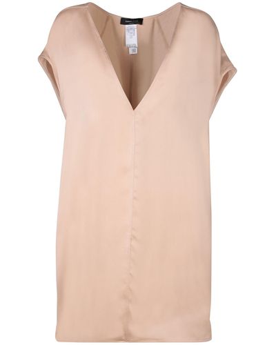 Fabiana Filippi Powder Satin Viscose Top - Pink