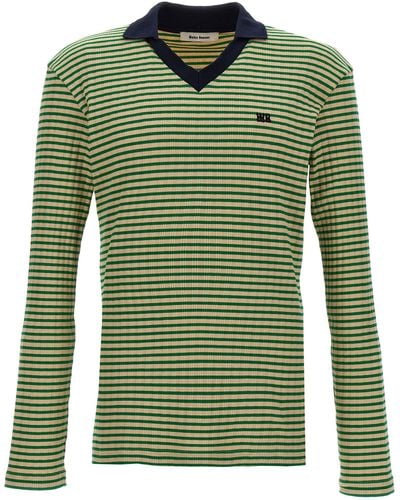 Wales Bonner 'Sonic' Polo Shirt - Green