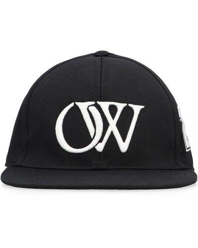 Off-White c/o Virgil Abloh Off- Baseball Hat With Flat Visor - Black