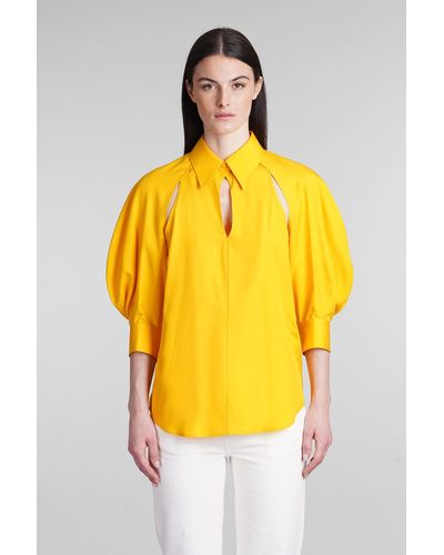 Chloé Blouse In Yellow Silk