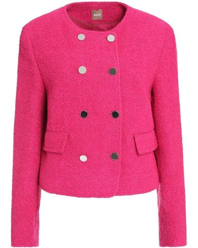 BOSS Jesetta Tweed Jacket - Pink