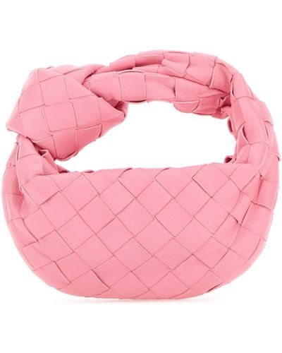Bottega Veneta Nappa Leather Candy Jodie Handbag - Pink