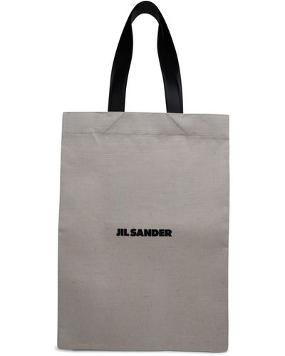 Jil Sander Canvas Tote Bag - Grey