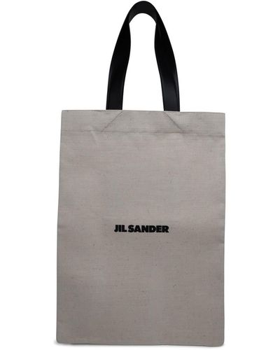 Jil Sander Canvas Tote Bag - Gray