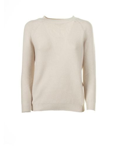 Weekend by Maxmara Soft Cotton Sweater - White