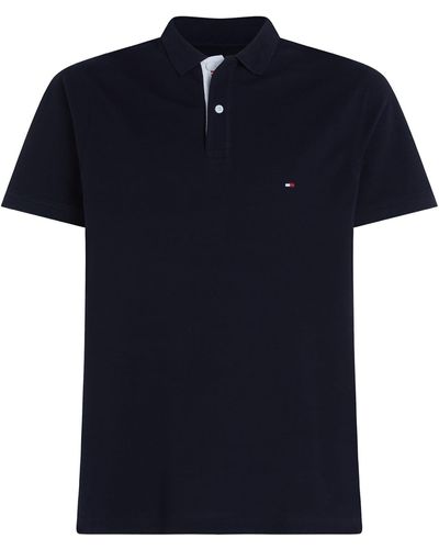 Tommy Hilfiger Short-Sleeved Polo Shirt With Mini Logo - Blue