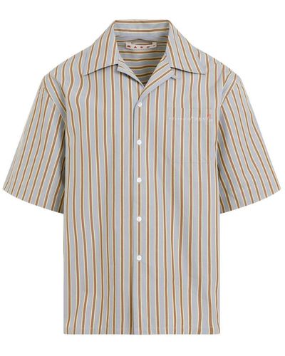 Marni Striped Short-Sleeved Shirt - Multicolour