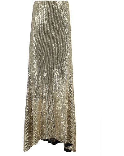 Le twins Sequined Long Skirt Pointed - Green