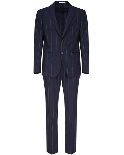 Eleventy Single-Breasted Suit - Blue