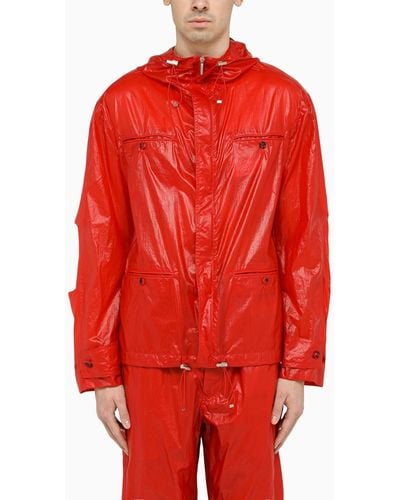 Ferragamo Lightweight Red Nylon Jacket
