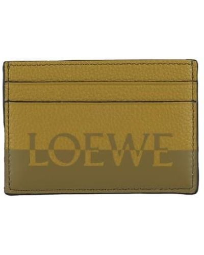 Loewe Calfskin Signature Cardholder - Green