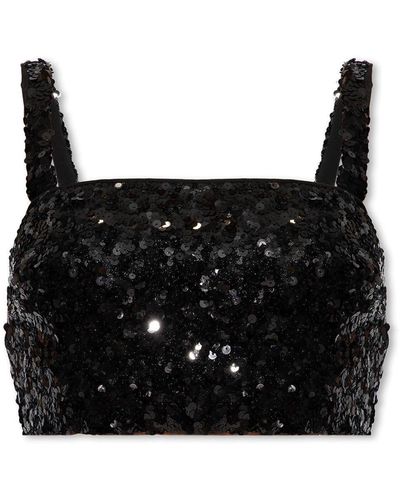 Dolce & Gabbana Sequinned Tank Top - Black