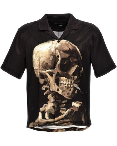 Stampd Skeleton Camp Shirt - Black