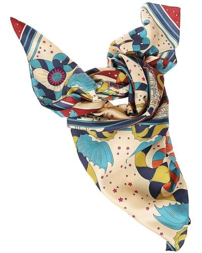 Weekend by Maxmara All-over Printed Scarf - Blue