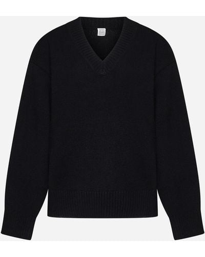 Totême Wool And Cashmere Jumper - Black