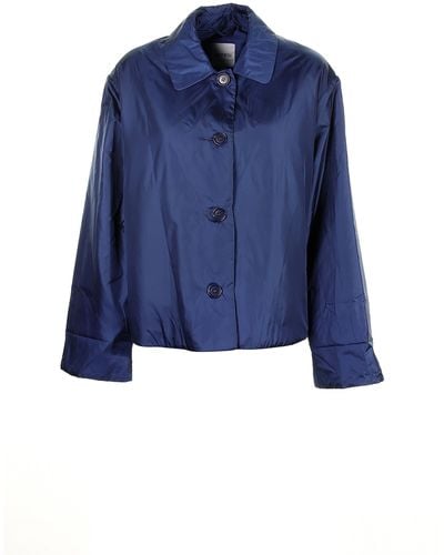 Aspesi Jacket With Buttons - Blue