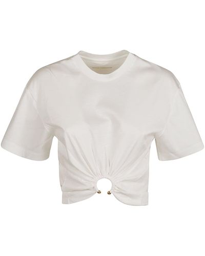 Rabanne Cropped T-Shirt - White