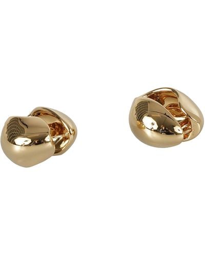 Coperni Metallic Snap Earrings