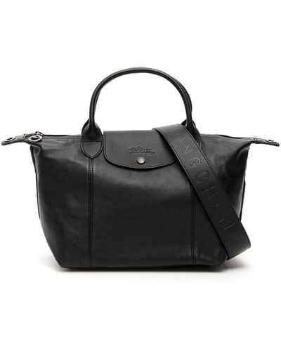 Longchamp Le Pliage Cuir Small Handbag - Black