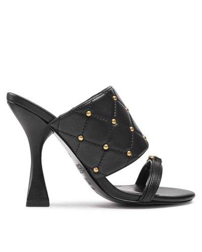 Versace Jeans Couture Leather Sandals - Black