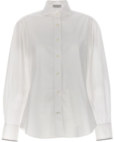 Brunello Cucinelli Monile Shirt, Blouse - White