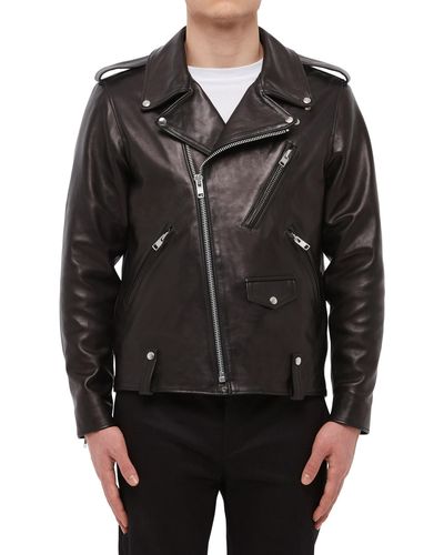 Department 5 Harm Leather Biker Jacket - Black