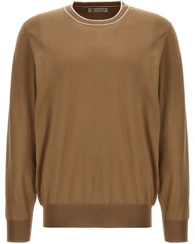 Brunello Cucinelli Cotton Sweater Sweater, Cardigans - Brown
