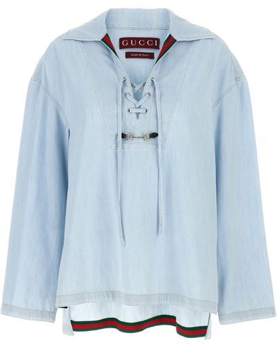 Gucci Laccetto Shirt - Blue
