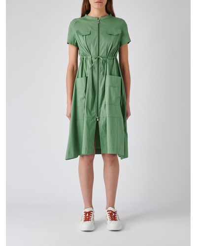 Gran Sasso Cotton Dress - Green