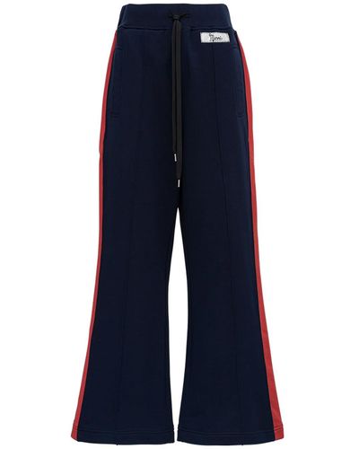 Marni Cotton Jogger With Side Bands Detail - Blue