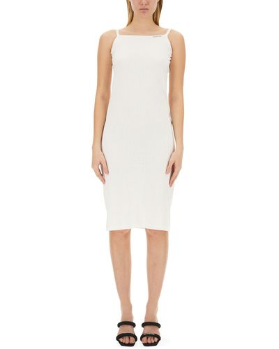 T By Alexander Wang Skinny Fit Dress - White