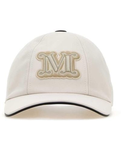 Max Mara Ivory Cotton Libero Baseball Cap - White