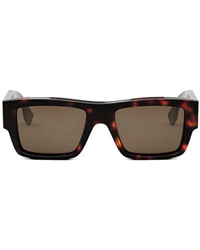 Fendi Rectangular Frame Sunglasses - Multicolor