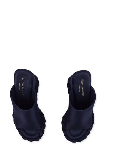 Paloma Barceló Sandal With Heel - Blue