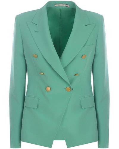 Tagliatore Double-Breasted Jacket "J-Alycia" - Green