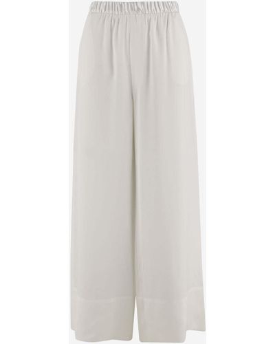 ARMARIUM Pure Silk Trousers - White