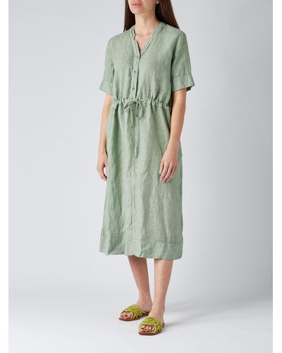 Gran Sasso Linen Dress - Green