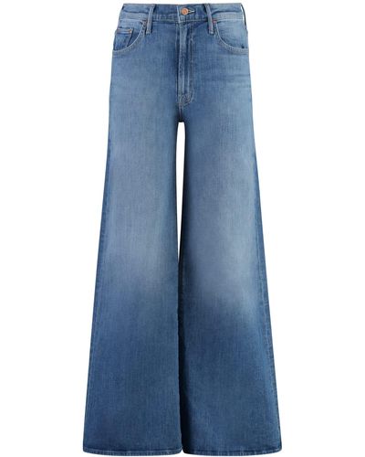 Mother The Undercover Wide-leg Jeans - Blue
