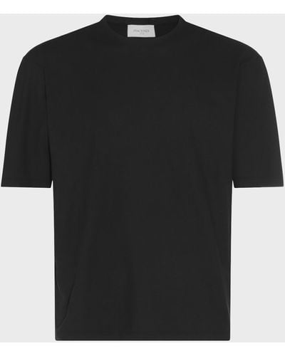 Piacenza Cashmere Cotton T-Shirt - Black